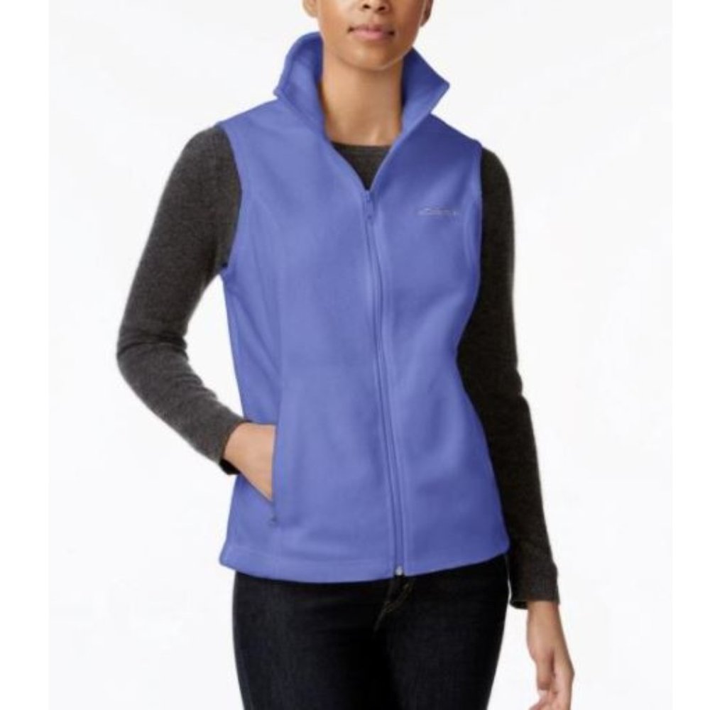 Columbia Benton Petite Springs Fleece Vest Blue PS